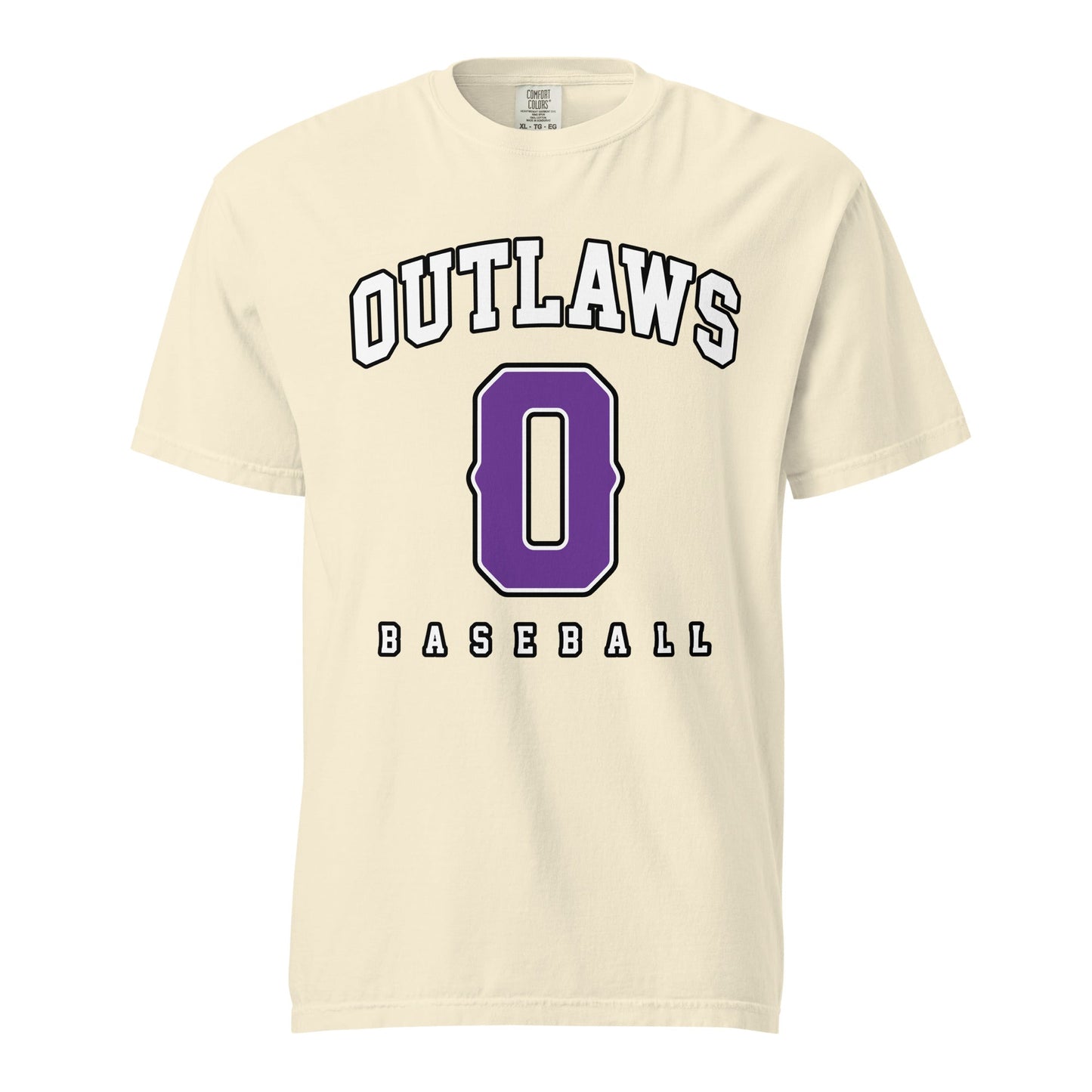 Signature | Comfort Colors T-Shirt | Carolina Outlaws Baseball | Atheltics Logo