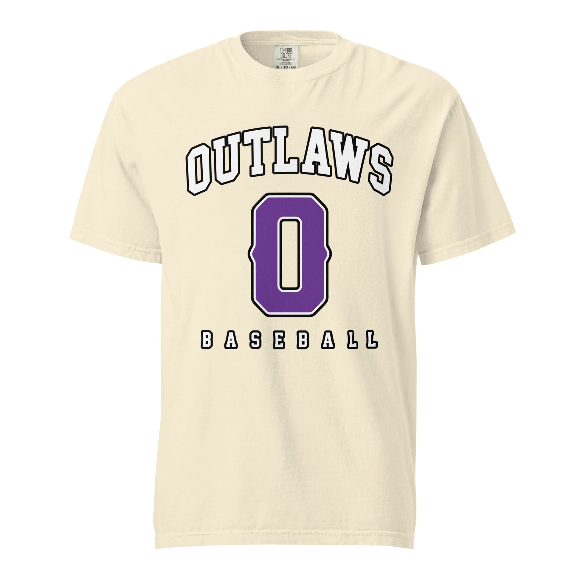 Signature | Comfort Colors T-Shirt | Carolina Outlaws Baseball | Atheltics Logo