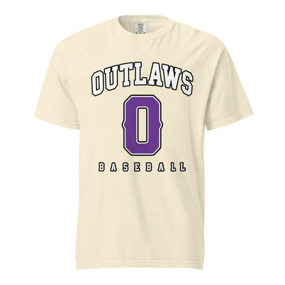 Signature | Comfort Colors T-Shirt | Carolina Outlaws Baseball | Atheltics Logo
