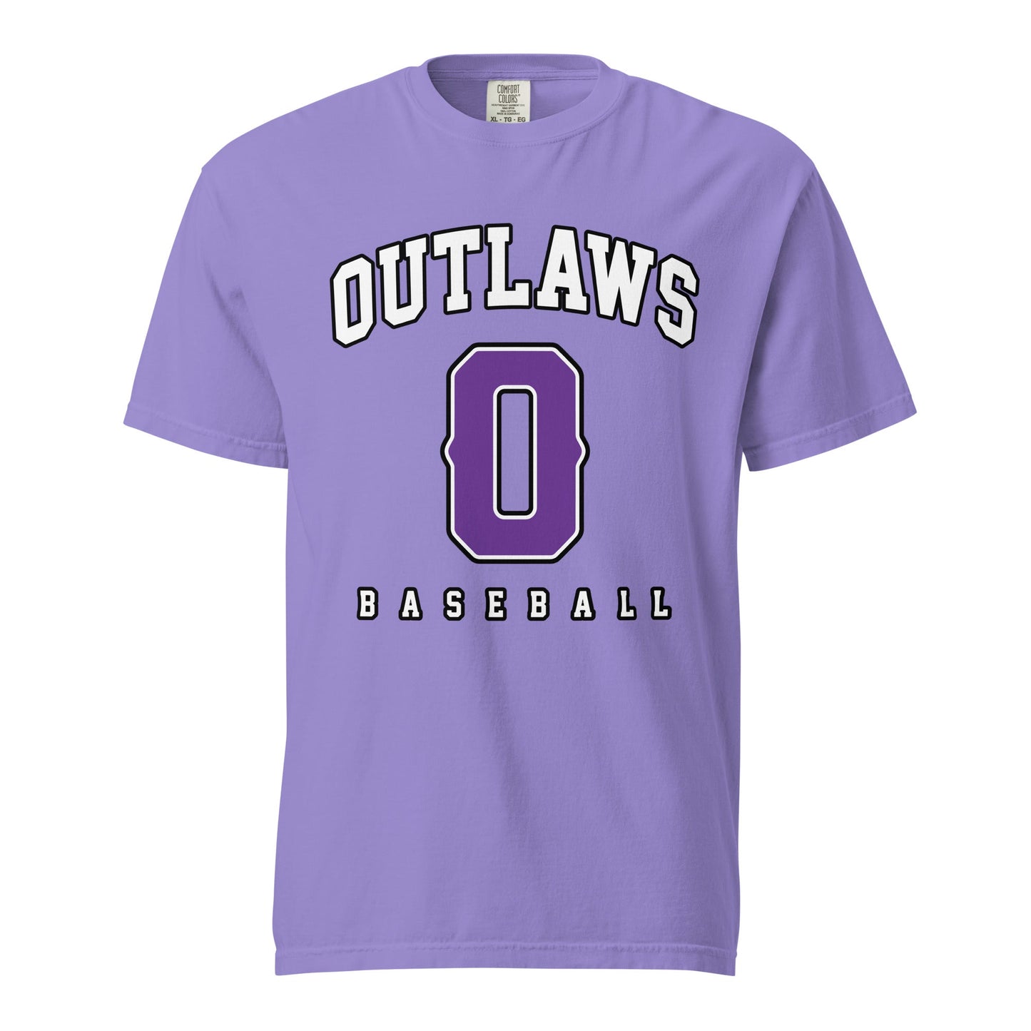 Signature | Comfort Colors T-Shirt | Carolina Outlaws Baseball | Atheltics Logo