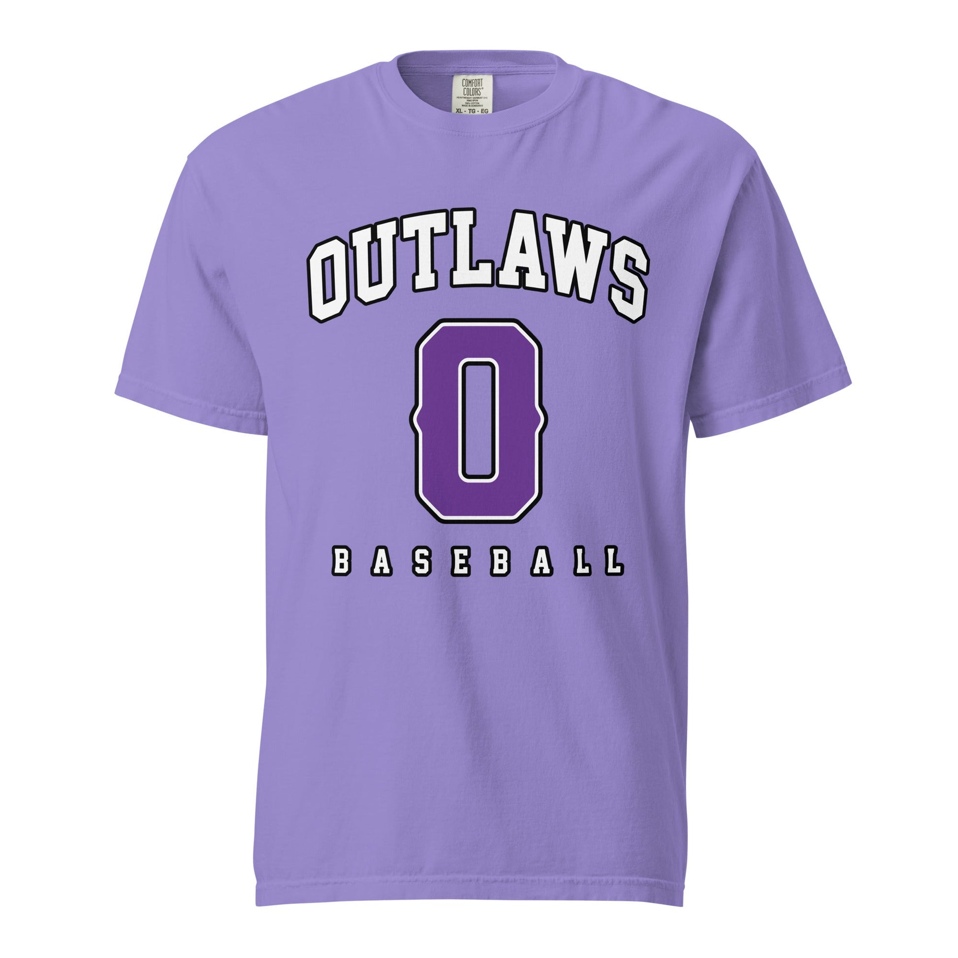 Signature | Comfort Colors T-Shirt | Carolina Outlaws Baseball | Atheltics Logo