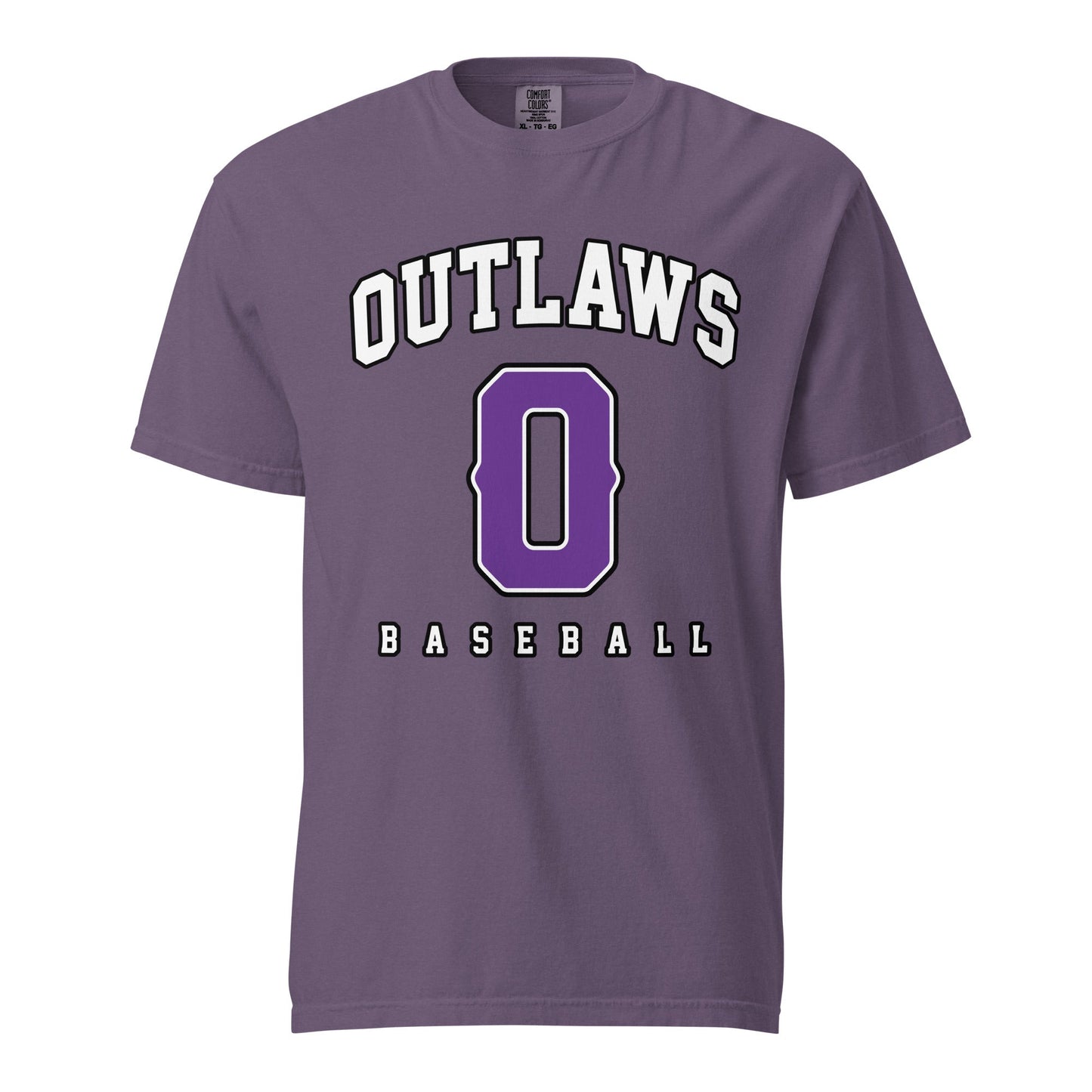 Signature | Comfort Colors T-Shirt | Carolina Outlaws Baseball | Atheltics Logo