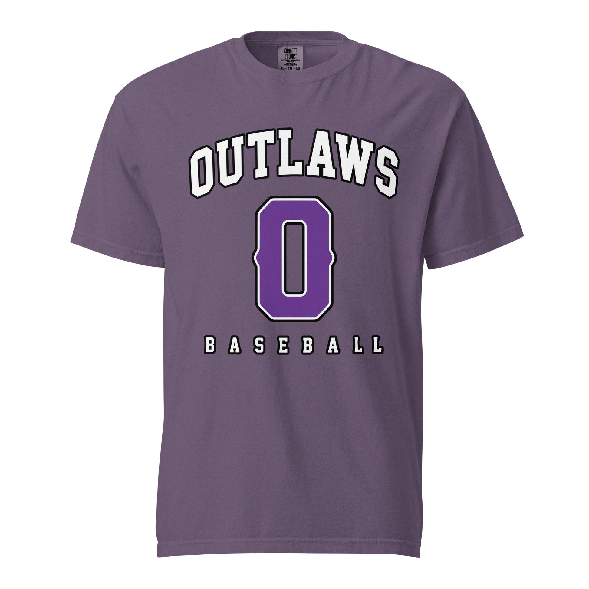 Signature | Comfort Colors T-Shirt | Carolina Outlaws Baseball | Atheltics Logo