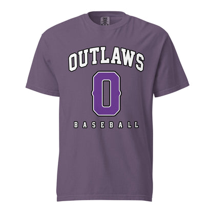 Signature | Comfort Colors T-Shirt | Carolina Outlaws Baseball | Atheltics Logo