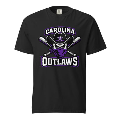 Signature | Comfort Colors T-Shirt | Carolina Outlaws Baseball | Crest Logo