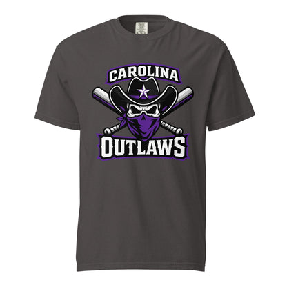 Signature | Comfort Colors T-Shirt | Carolina Outlaws Baseball | Crest Logo