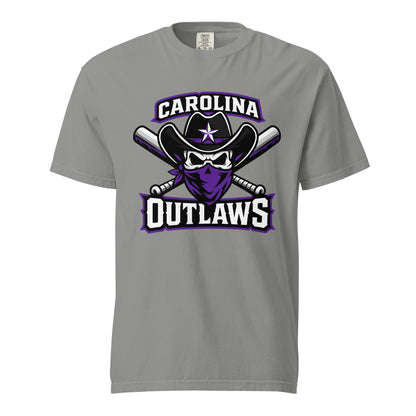 Signature | Comfort Colors T-Shirt | Carolina Outlaws Baseball | Crest Logo