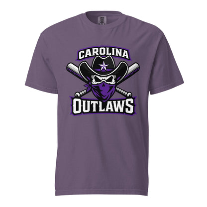 Signature | Comfort Colors T-Shirt | Carolina Outlaws Baseball | Crest Logo