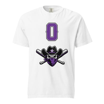 Signature | Comfort Colors T-Shirt | Carolina Outlaws Baseball | Purple Renegades Logo