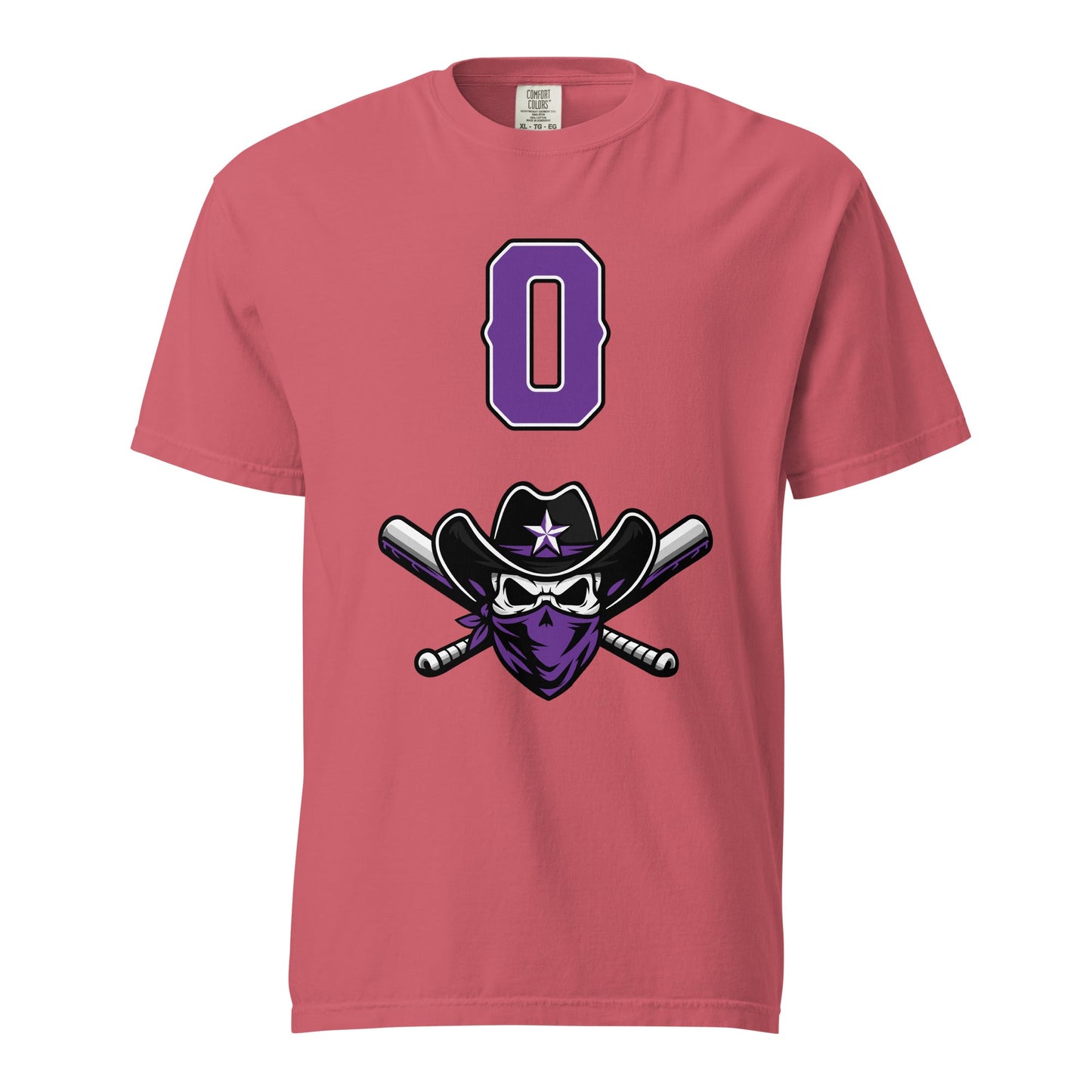 Signature | Comfort Colors T-Shirt | Carolina Outlaws Baseball | Purple Renegades Logo