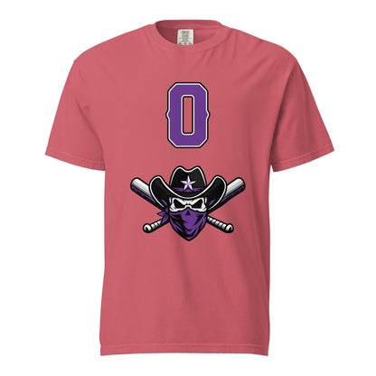 Signature | Comfort Colors T-Shirt | Carolina Outlaws Baseball | Purple Renegades Logo