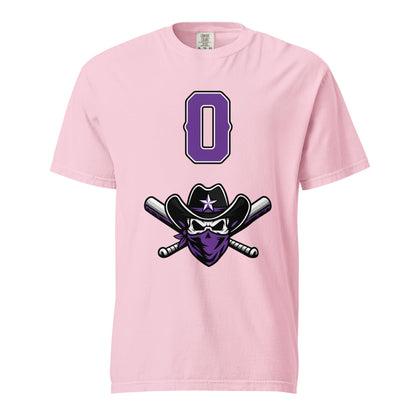 Signature | Comfort Colors T-Shirt | Carolina Outlaws Baseball | Purple Renegades Logo