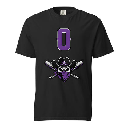 Signature | Comfort Colors T-Shirt | Carolina Outlaws Baseball | Purple Renegades Logo