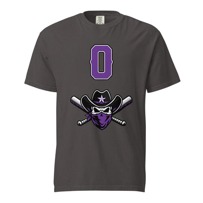 Signature | Comfort Colors T-Shirt | Carolina Outlaws Baseball | Purple Renegades Logo