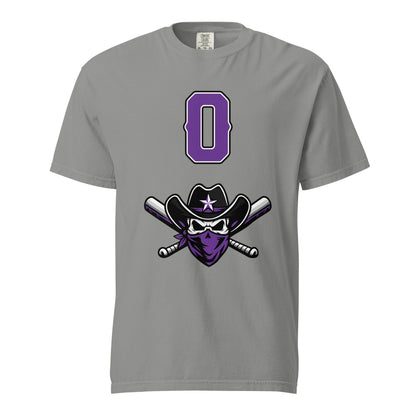 Signature | Comfort Colors T-Shirt | Carolina Outlaws Baseball | Purple Renegades Logo