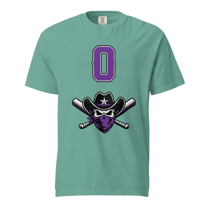 Signature | Comfort Colors T-Shirt | Carolina Outlaws Baseball | Purple Renegades Logo
