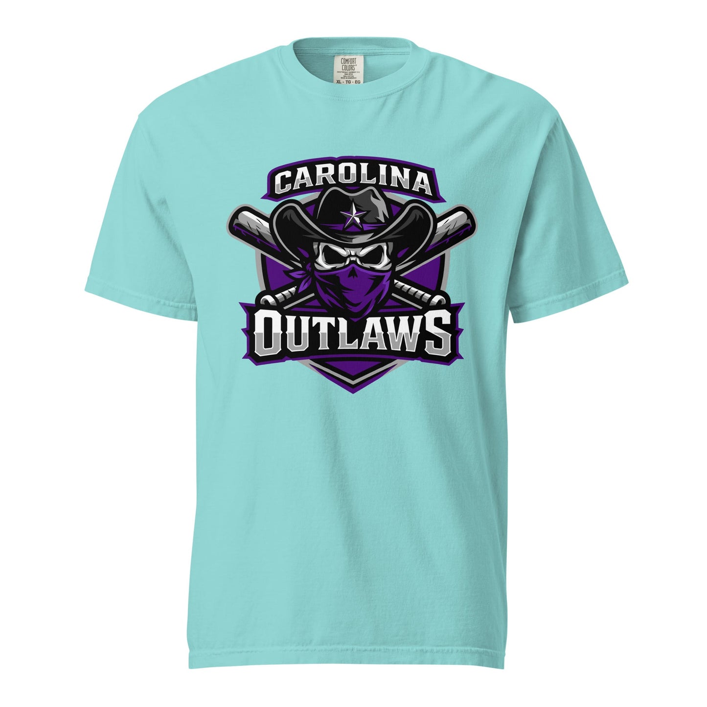 Signature | Comfort Colors T-Shirt | Carolina Outlaws Baseball | Shield Logo