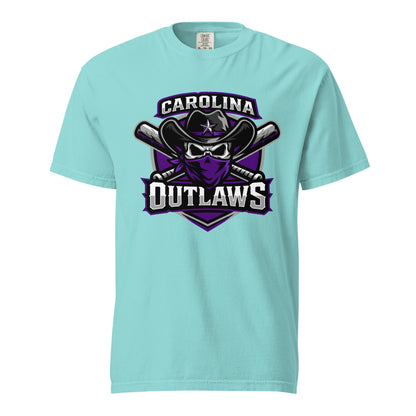 Signature | Comfort Colors T-Shirt | Carolina Outlaws Baseball | Shield Logo