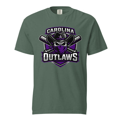 Signature | Comfort Colors T-Shirt | Carolina Outlaws Baseball | Shield Logo