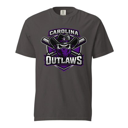 Signature | Comfort Colors T-Shirt | Carolina Outlaws Baseball | Shield Logo