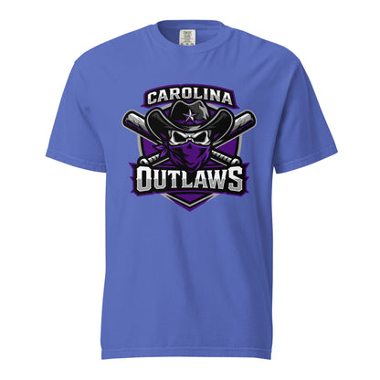 Signature | Comfort Colors T-Shirt | Carolina Outlaws Baseball | Shield Logo