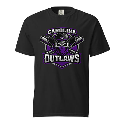 Signature | Comfort Colors T-Shirt | Carolina Outlaws Baseball | Shield Logo