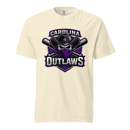 Signature | Comfort Colors T-Shirt | Carolina Outlaws Baseball | Shield Logo