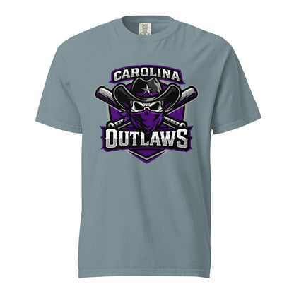 Signature | Comfort Colors T-Shirt | Carolina Outlaws Baseball | Shield Logo
