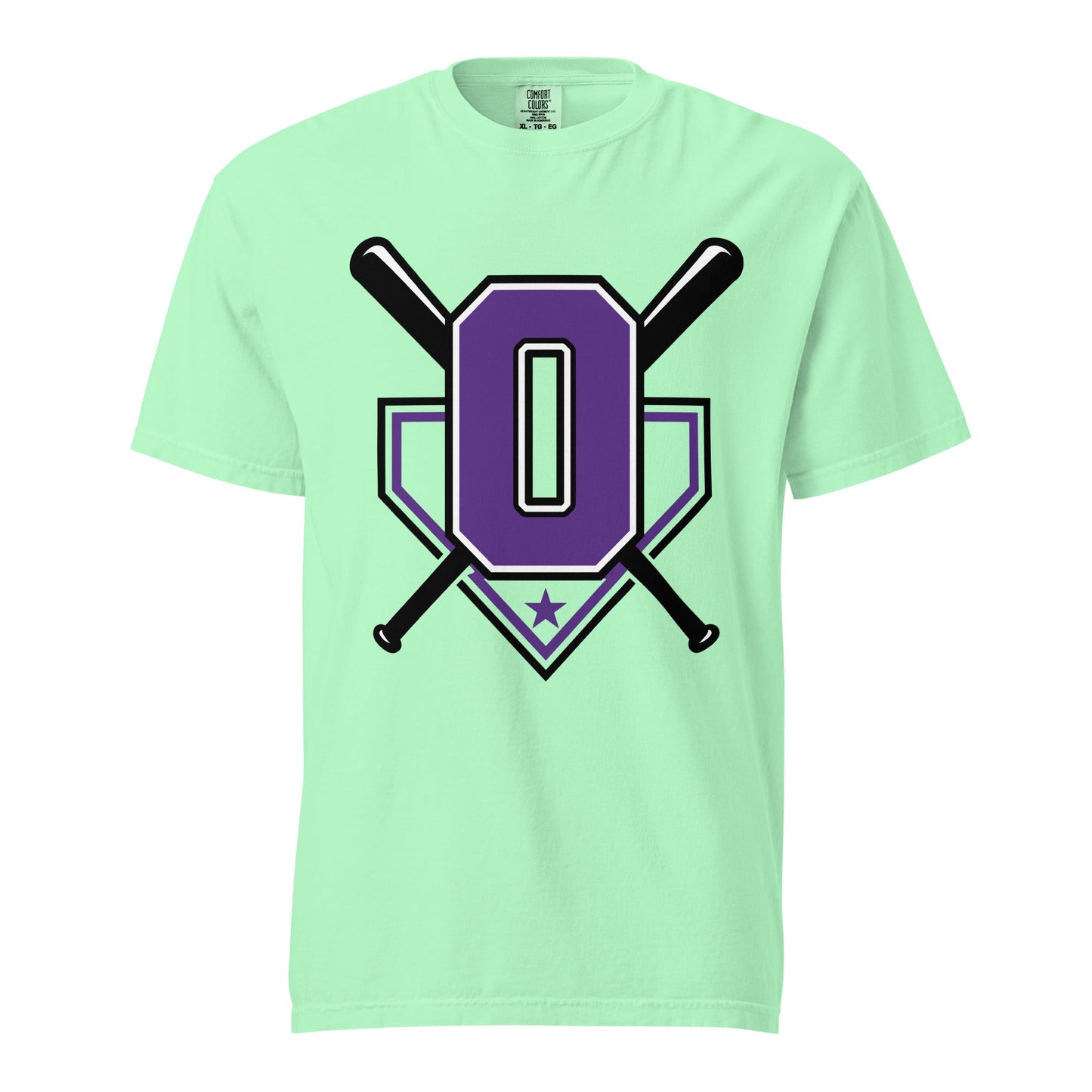 Signature | Comfort Colors T-Shirt | Carolina Outlaws Baseball | Vanguard Logo
