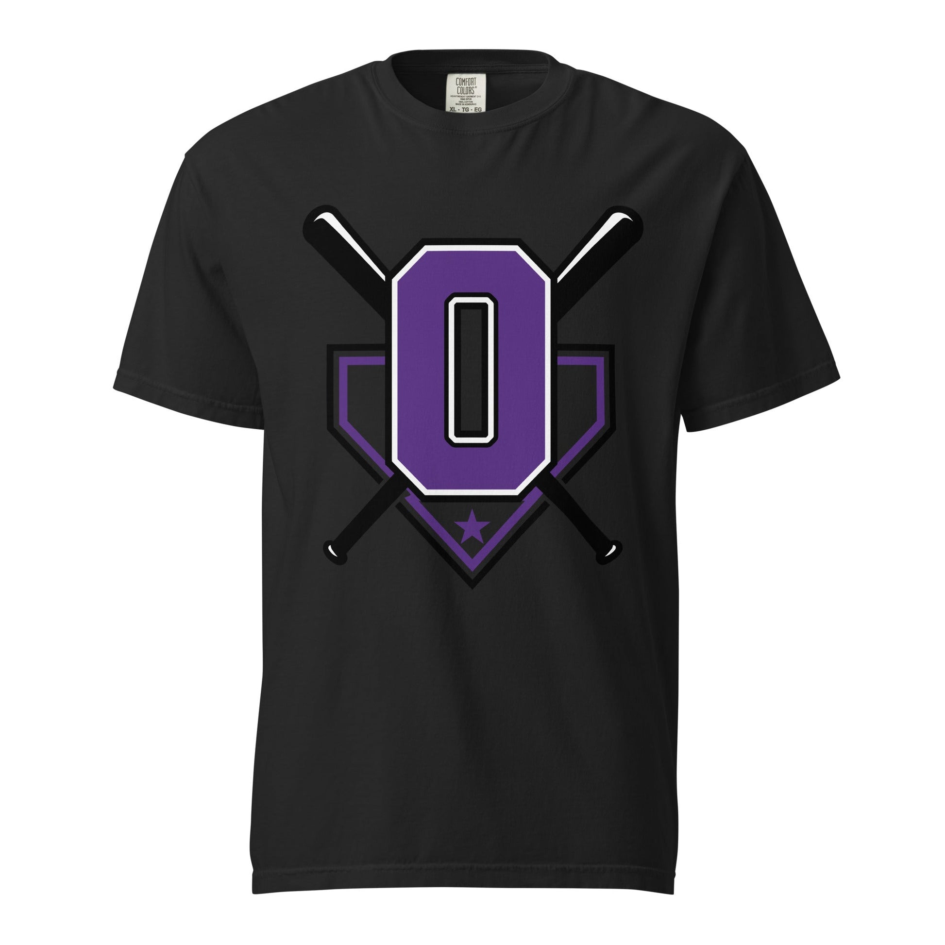 Signature | Comfort Colors T-Shirt | Carolina Outlaws Baseball | Vanguard Logo