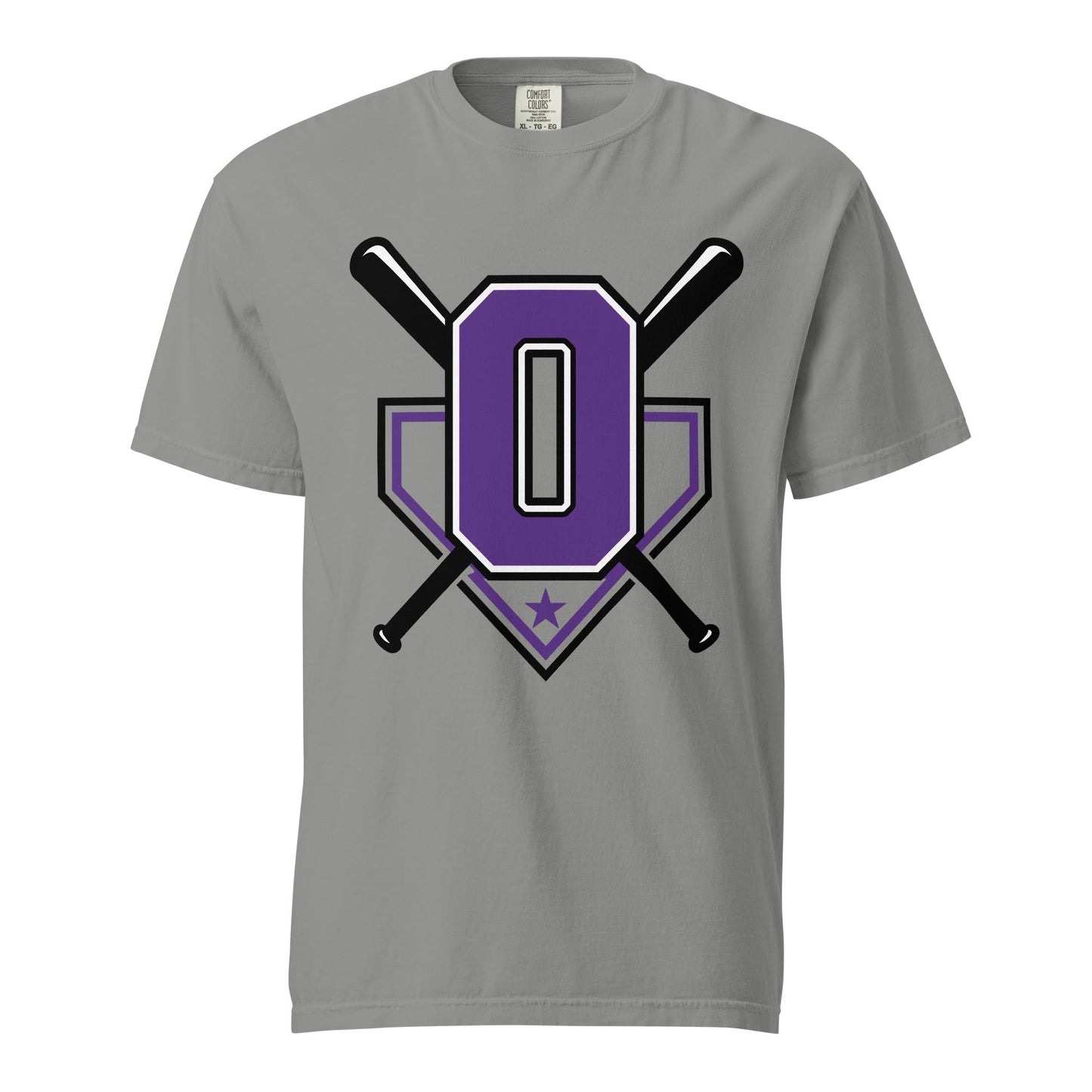 Signature | Comfort Colors T-Shirt | Carolina Outlaws Baseball | Vanguard Logo
