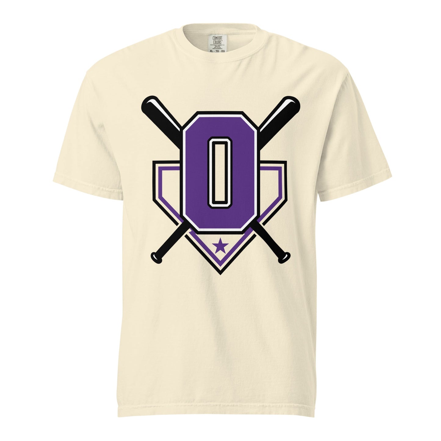 Signature | Comfort Colors T-Shirt | Carolina Outlaws Baseball | Vanguard Logo