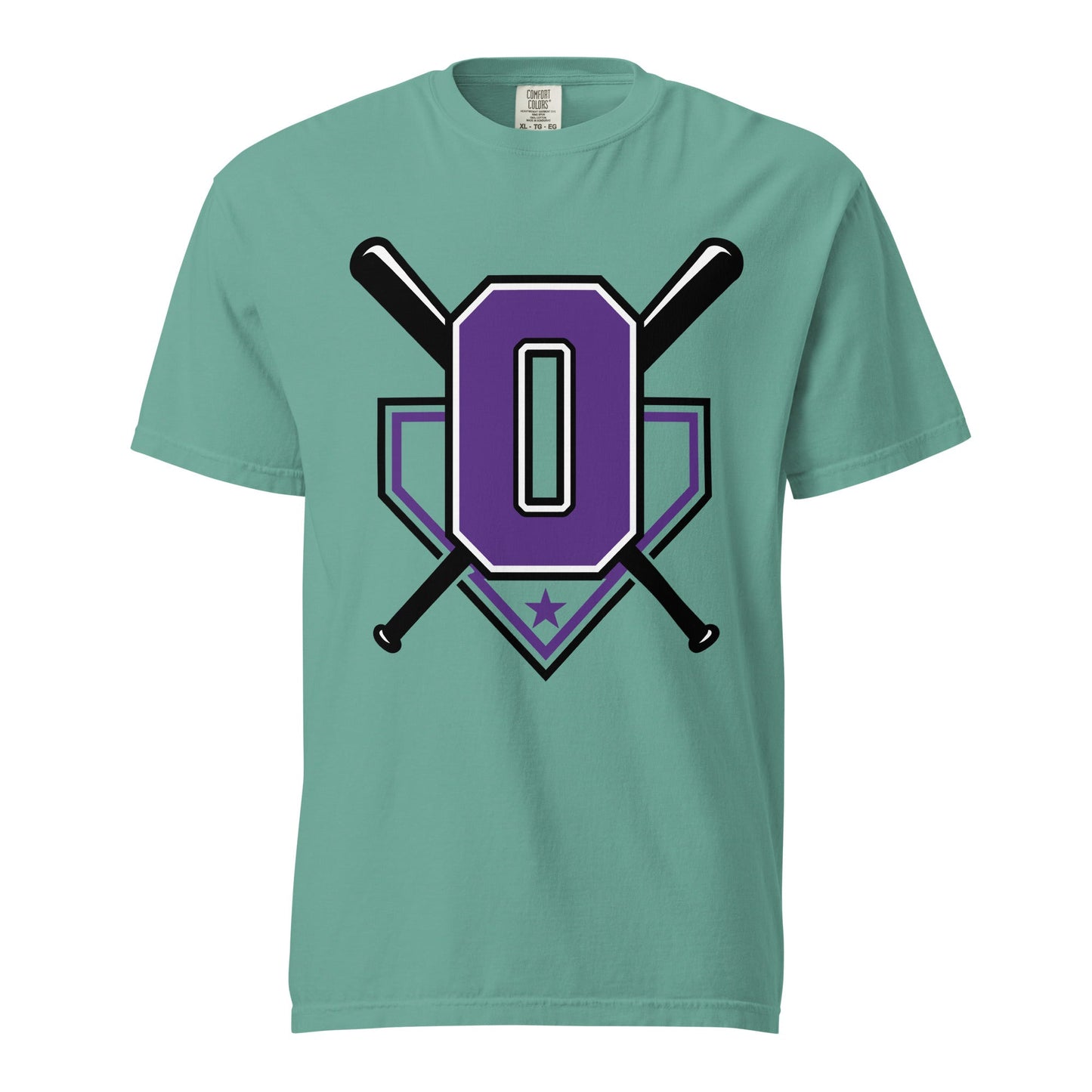 Signature | Comfort Colors T-Shirt | Carolina Outlaws Baseball | Vanguard Logo