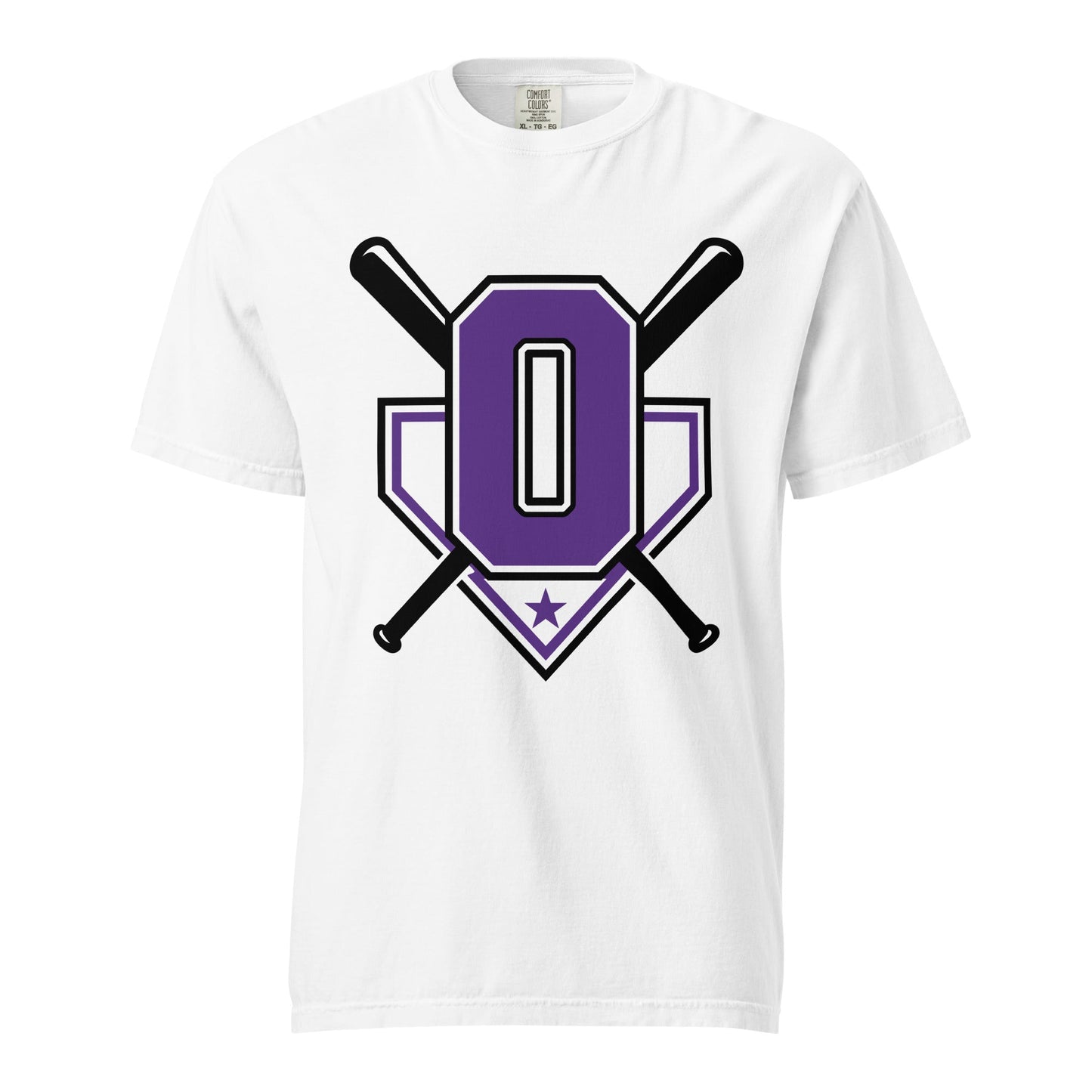 Signature | Comfort Colors T-Shirt | Carolina Outlaws Baseball | Vanguard Logo