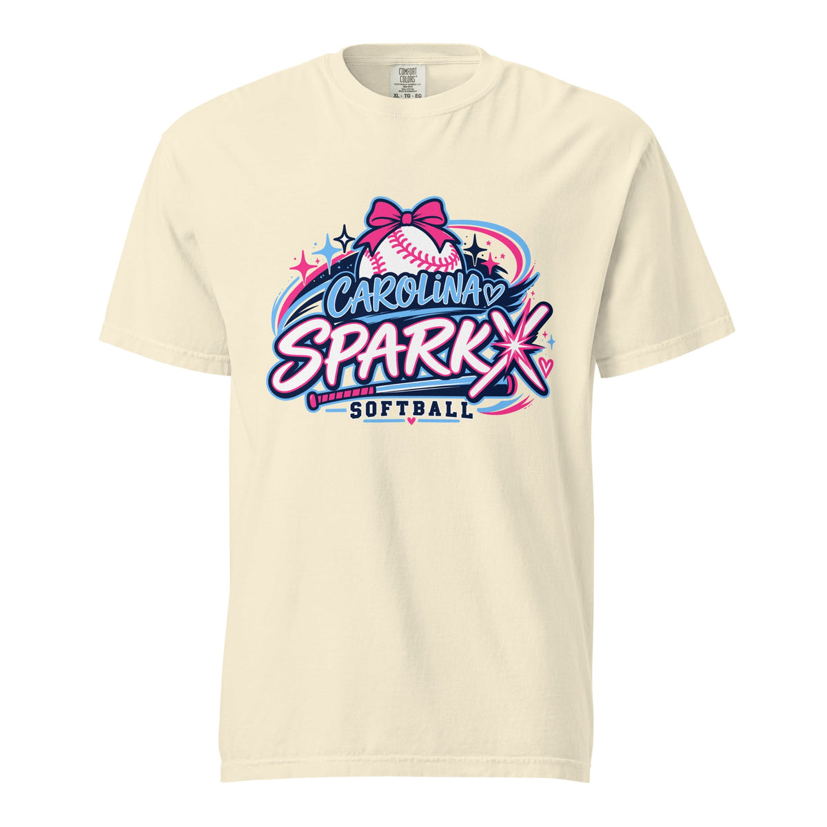 Signature | Comfort Colors T-Shirt | Carolina Sparkx | Crest Logo