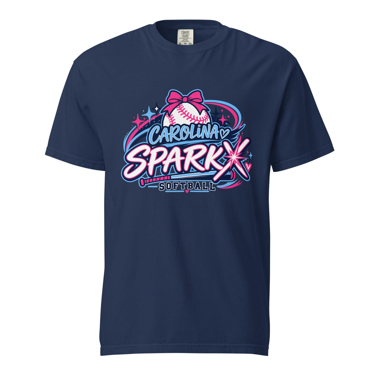 Signature | Comfort Colors T-Shirt | Carolina Sparkx | Crest Logo