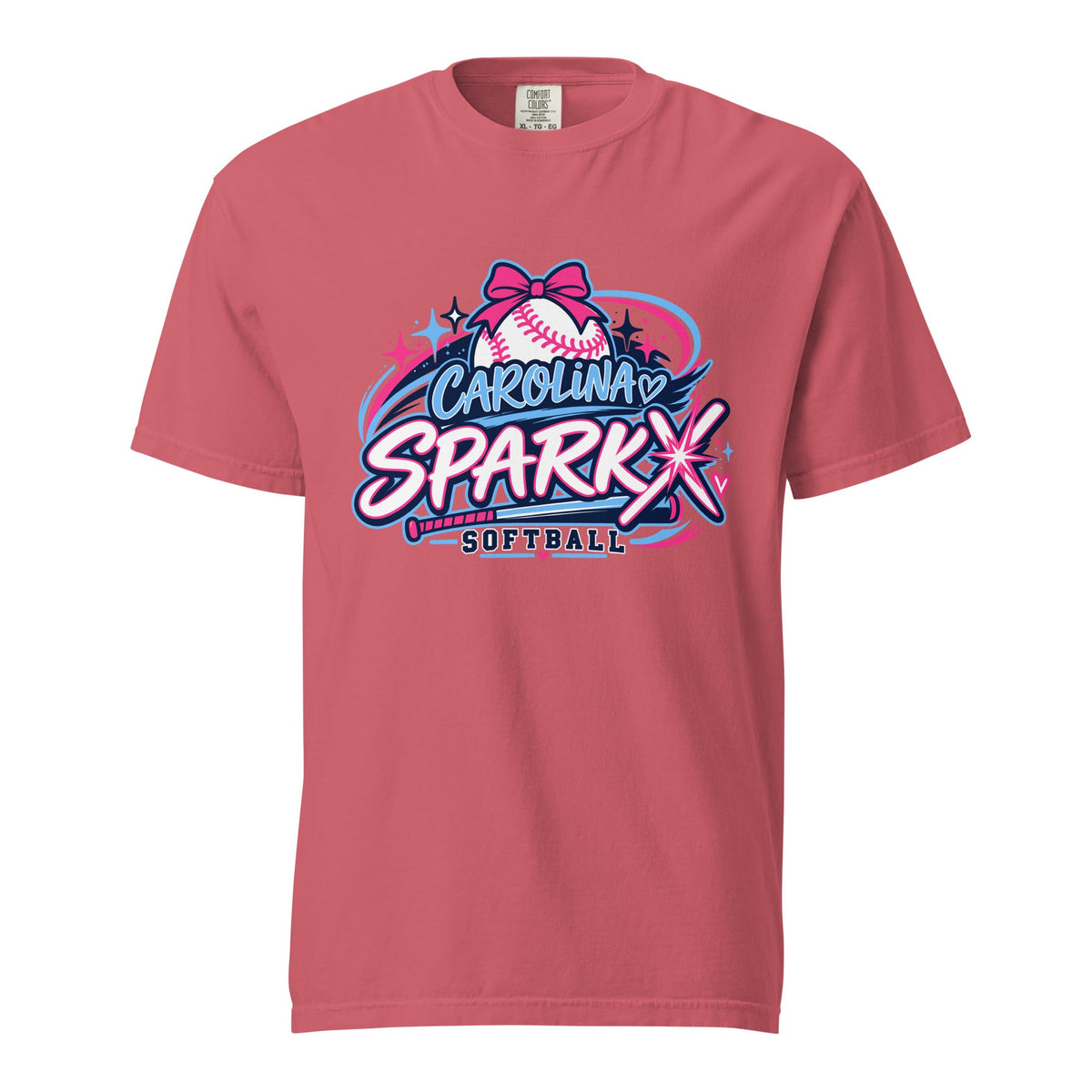 Signature | Comfort Colors T-Shirt | Carolina Sparkx | Crest Logo