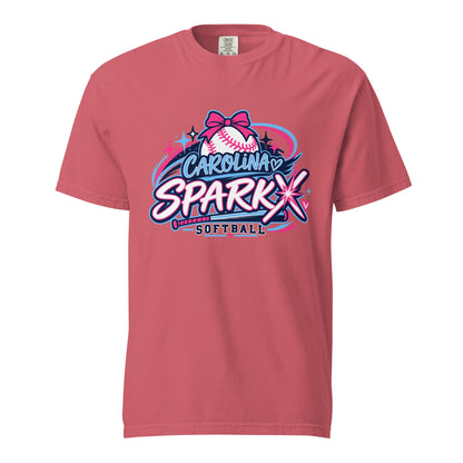 Signature | Comfort Colors T-Shirt | Carolina Sparkx | Crest Logo