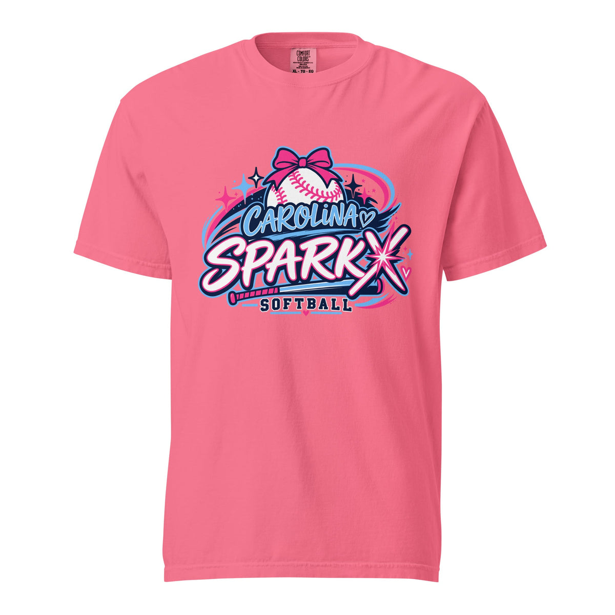 Signature | Comfort Colors T-Shirt | Carolina Sparkx | Crest Logo