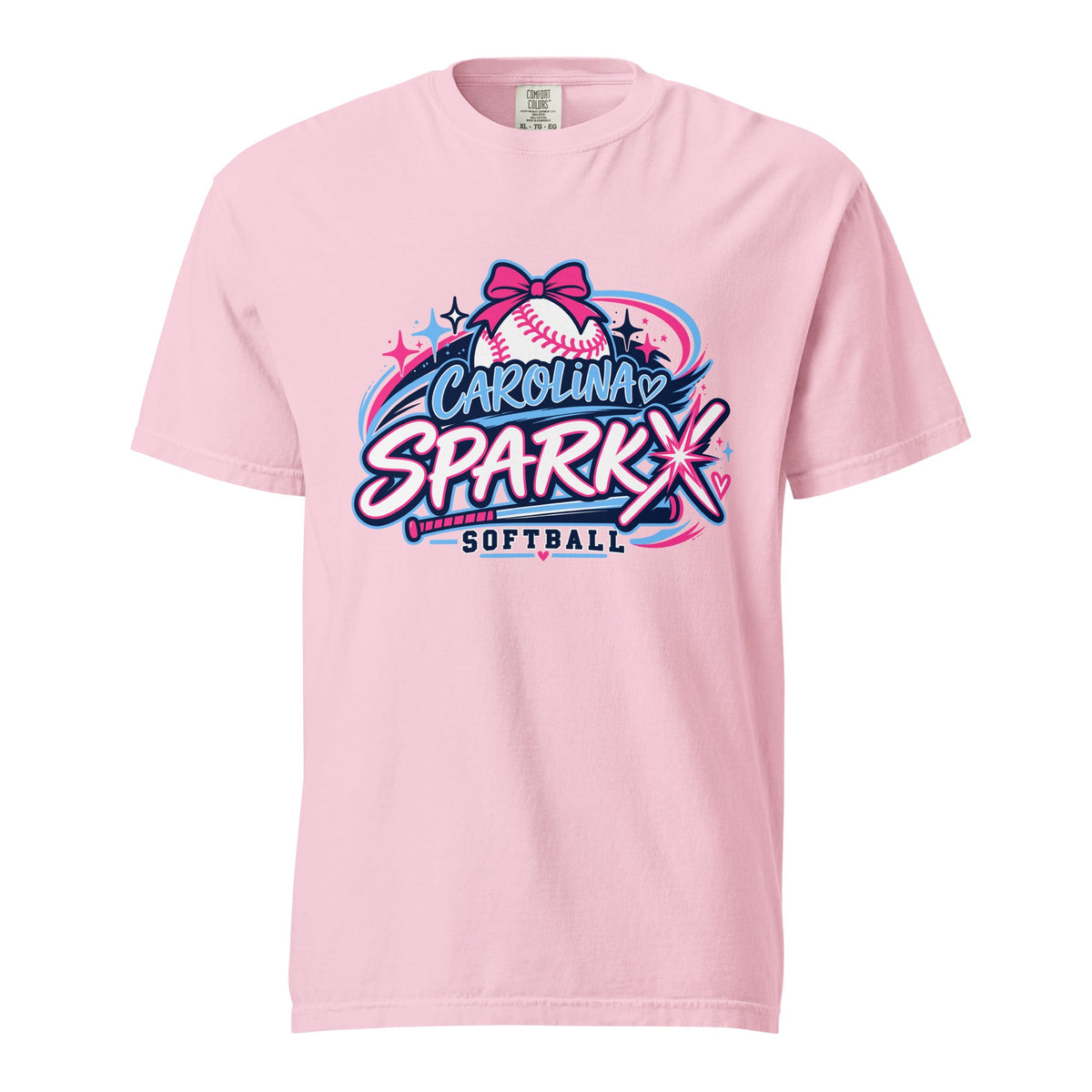 Signature | Comfort Colors T-Shirt | Carolina Sparkx | Crest Logo
