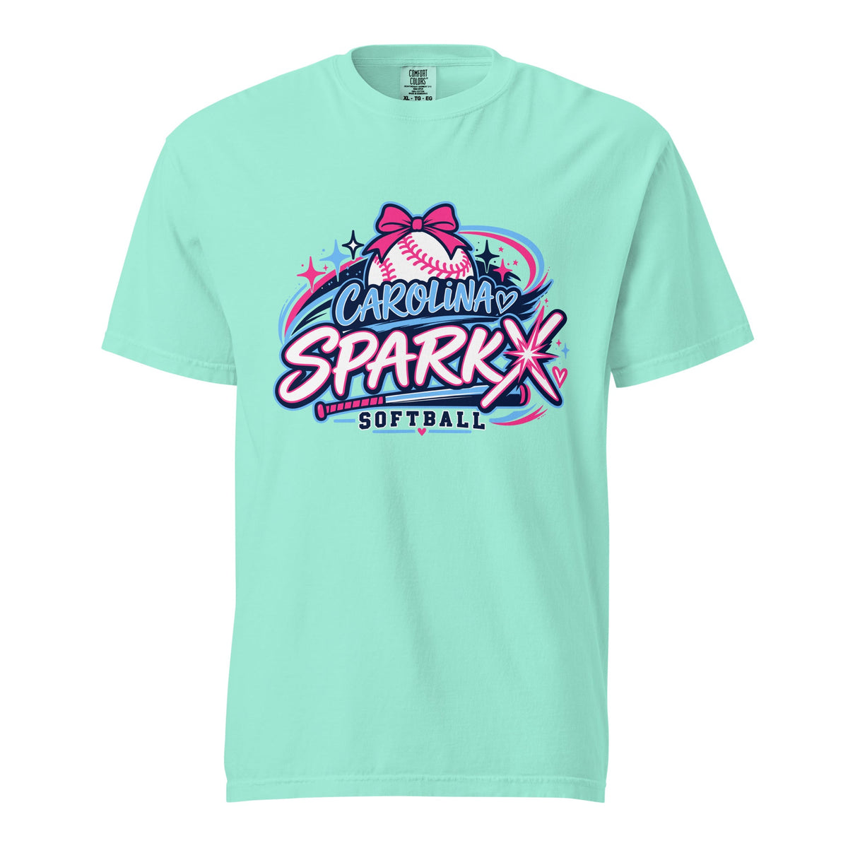 Signature | Comfort Colors T-Shirt | Carolina Sparkx | Crest Logo