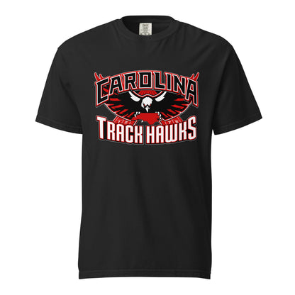 Signature | Comfort Colors T-Shirt | Carolina track Hawks | Emblem Logo
