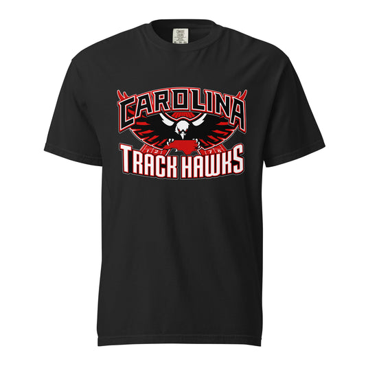 Signature | Comfort Colors T-Shirt | Carolina track Hawks | Emblem Logo