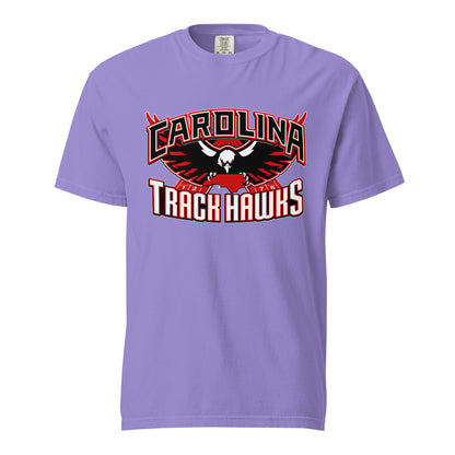 Signature | Comfort Colors T-Shirt | Carolina track Hawks | Emblem Logo