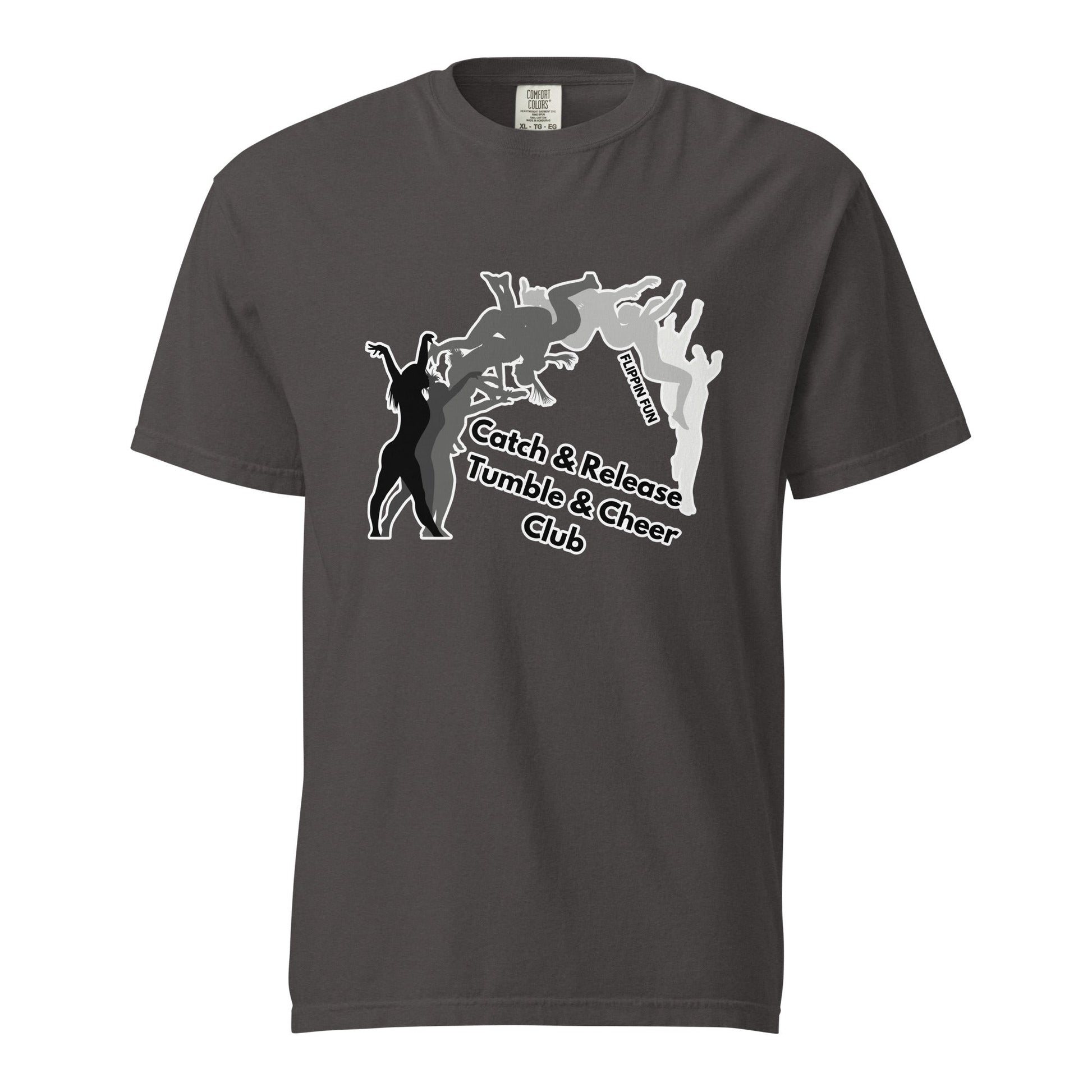 Signature | Comfort Colors T-Shirt | Catch & Release Tumble & Cheer Club | Tumble Logo