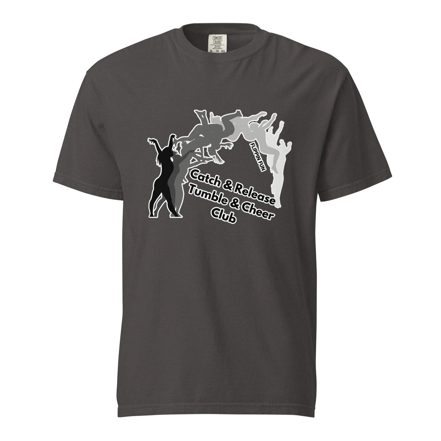 Signature | Comfort Colors T-Shirt | Catch & Release Tumble & Cheer Club | Tumble Logo
