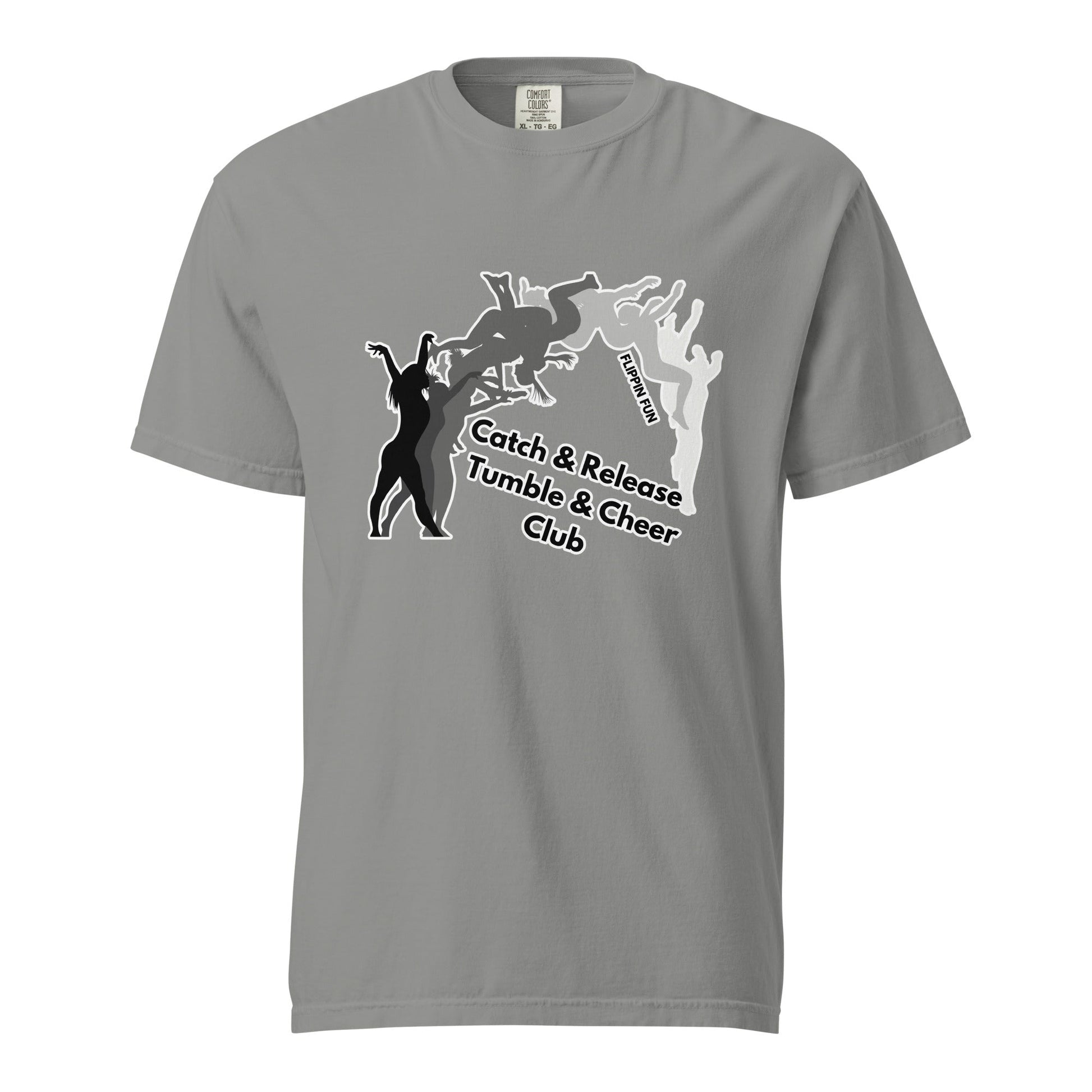Signature | Comfort Colors T-Shirt | Catch & Release Tumble & Cheer Club | Tumble Logo