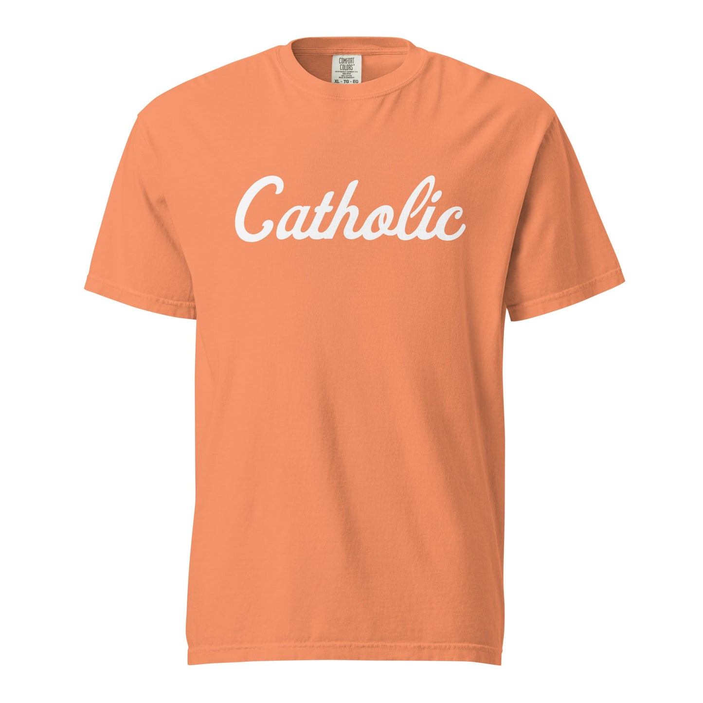 Signature | Comfort Colors T-Shirt | Catholic High School | Script Logo