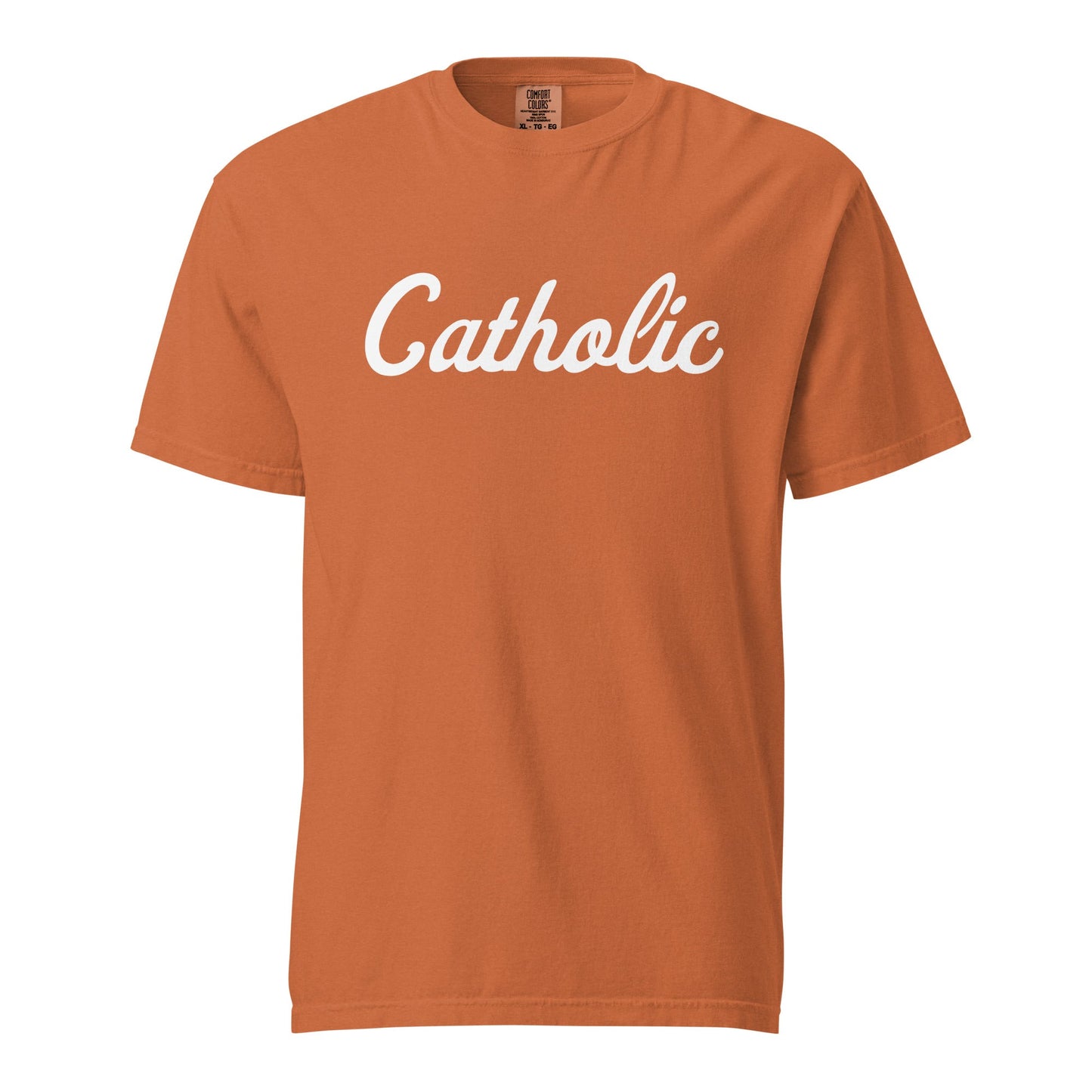 Signature | Comfort Colors T-Shirt | Catholic High School | Script Logo