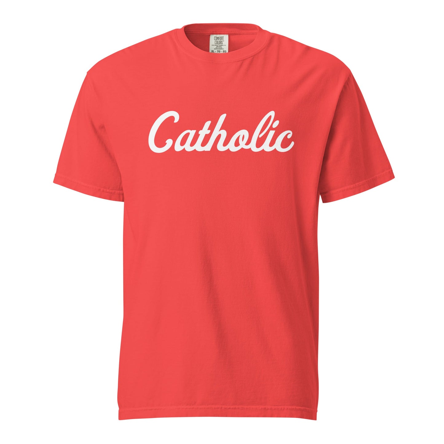 Signature | Comfort Colors T-Shirt | Catholic High School | Script Logo